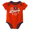 MLB Houston Astros Infant Girls' 3pk Bodysuit - 3 of 4