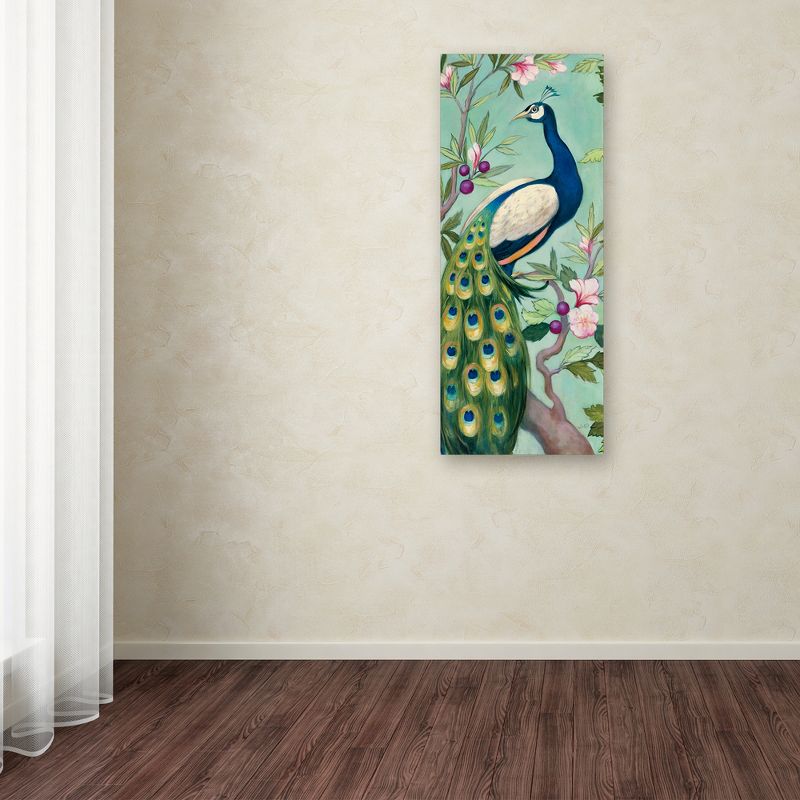 Trademark Fine Art -Julia Purinton 'Pretty Peacock II' Canvas Art, 3 of 4