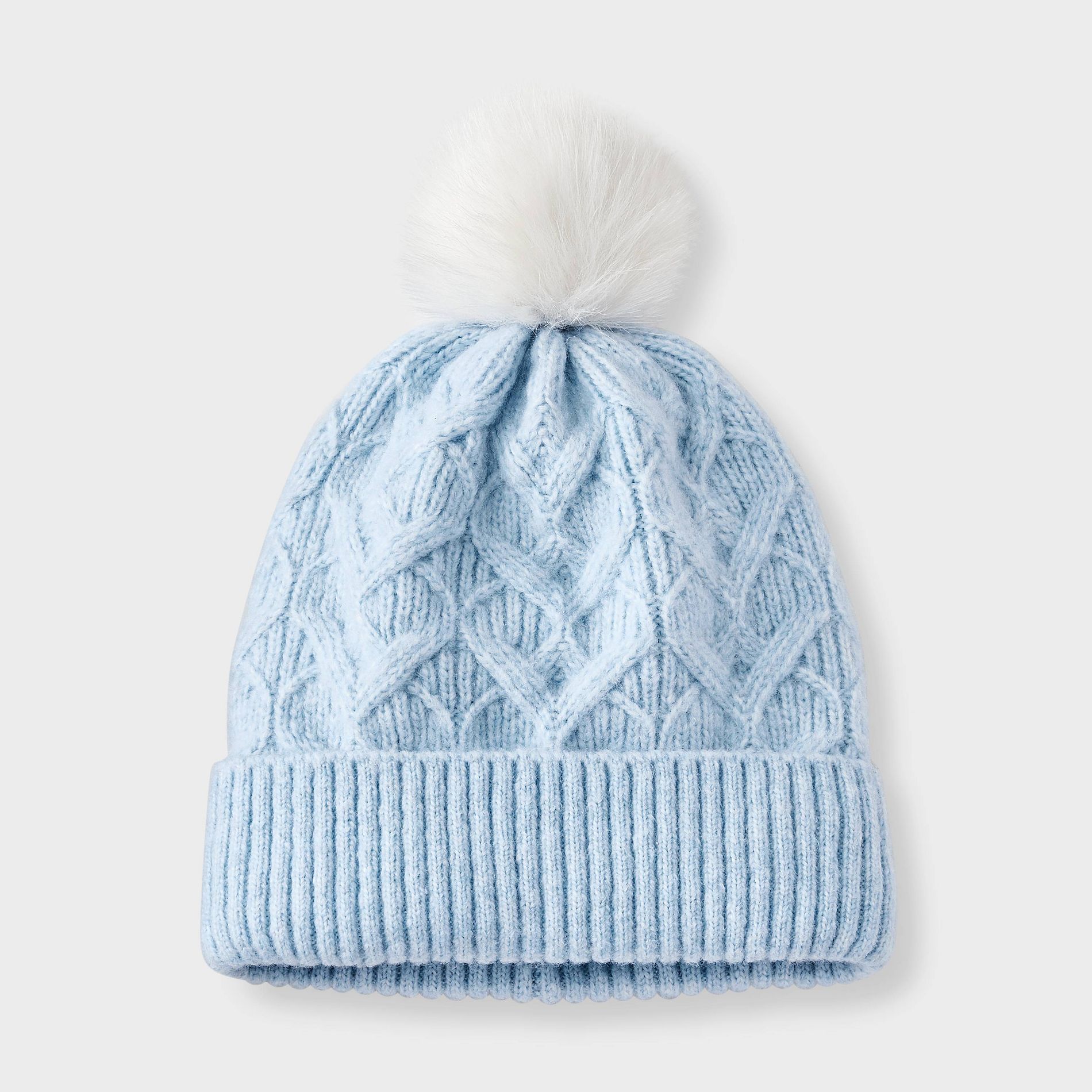 Girls' Cable Heart Beanie Hat - Cat & Jack™