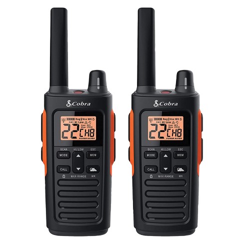 Cobra RX680 38-Mile-Range Waterproof 2-Way Radios, 2 Pack in Black - image 1 of 4