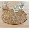 tagltd Open Weave Placemat Brown 15" X 15" Rectangle Quilted Reversible Washable Placemat - 2 of 3