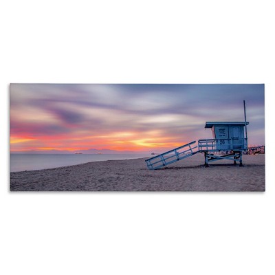 Stupell Industries Beach Hut Sunset Horizon, 48" x 20"