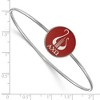 Black Bow Jewelry Sterling Silver Alpha Chi Omega Greek Life Bangle Bracelet 8 Inch - 2 of 3