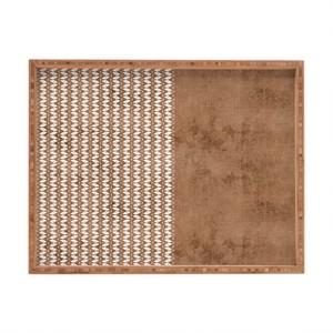 Sheila Wenzel-Ganny Two Toned Tan Texture Rectangular Bamboo Tray - Deny Designs - 1 of 2