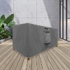 KHOMO GEAR Square Table Cover – Waterproof, Heavy-Duty Outdoor Furniture Cover in Grey – Fits Patio Coffee, Side, End & Small Tables - Grey - 40x17x30 - 2 of 4