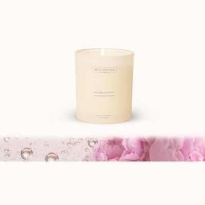 Benevolence LA Malibu Nights Scented Candle 8oz, 45-Hour Burn