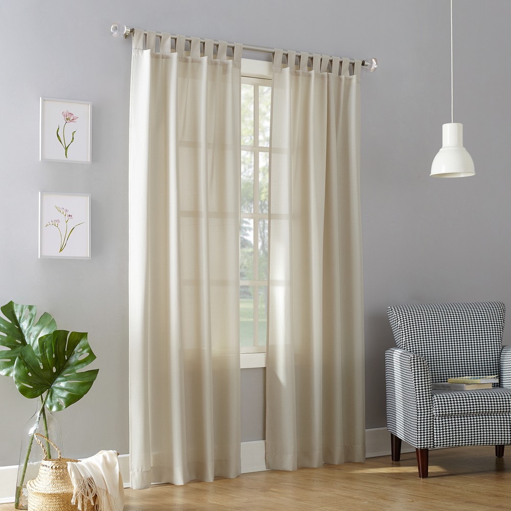 No. 918 Farrell Semi-Sheer Tab Top Curtain Panel