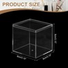 Unique Bargains Acrylic Cube Storage Collectible Display Boxes 2 Pcs Clear - 2 of 4