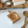 5.15" x 7.85" Decorative Premium Mango Wood Paddle Spatula Spoon Utensil Rest Holder - 2 of 4