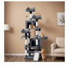75 Inches Indoor Cat Tree Tall Cat Tower For Large Cats 20lbs Cat Condo Drak Gray Cat Tower - 3 of 4