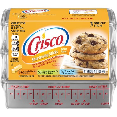 Crisco Baking Stick Original All-Vegetable Shortening - Shop Butter &  Margarine at H-E-B