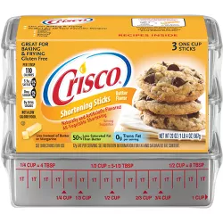 Crisco Butter Flavor All-Vegetable Shortening Baking Sticks - 20oz -3ct