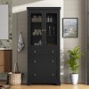 Grungis 70.1 inch Bathroom Storage Cabinet,Tall Floor Cabinets with 2 Adjustable Shelves & 3 Drawers,Storage Cabinet for Bathroom - 2 of 4