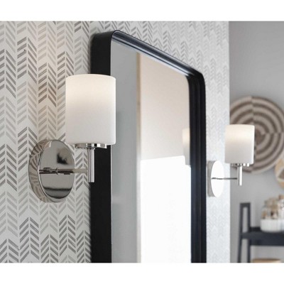 Dimmable Black Cylinder Direct Wired Vanity Light