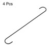 Unique Bargains High Manganese Steel Extra Long S Hooks and Hangers 4 Pcs - 3 of 4