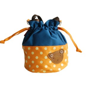 Slickblue Bear Pattern Kids Bag, Embroidered Applique, Bento Lunch Bag, Colorful Style, 7.8"x5.7"x6.3" - 1 of 3