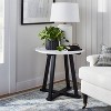 Round Marble Accent Table White/Black - Threshold™ designed with Studio McGee - image 2 of 4