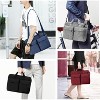 MaseiKar Slim 17.3 inch Laptop Bag Sleeve Carrying Case with Shoulder Strap, Notebook Ultrabooks Computer Handbag Cover for Men Women Fit,Grey - 2 of 4