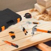 242 Piece Tool Set, Household Hand Kit, Mechanics Tool Set, Hand Tool Kit with Plastic Toolbox Storage Case Orange - 2 of 3