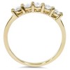 Pompeii3 3/4ct Diamond 5-Stone Wedding Anniversary 14K Yellow Gold Ring - 4 of 4