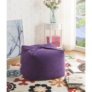 Loungie Magic Pouf 3-in-1 Microplush Ottoman, Bean Bag, Floor Pillow - 1 of 4