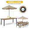 Pamapic 10-Piece Aluminum Outdoor Patio Dining Set with Rectangle Table, Small Side Table and 8-Stackable Chairs - 4 of 4