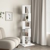 TiramisuBest 40" Home Executive Desk and Upholstered Chair Set with Bookshelf – Espresso - 3 of 4