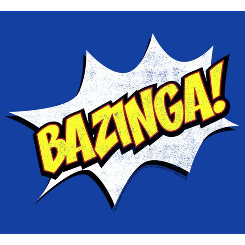 Men's The Big Bang Theory Bazinga Comic Strip Bubble T-Shirt, 2 of 5