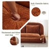 Sapphtopaz 2-in-1 Extra Large Bean Bag Chair with 2 Seat,Lazy Sofa Loveseat for Adult&Kid,5 Adjustable Position Lounger for Living Room,Bedroom,Orange - 4 of 4