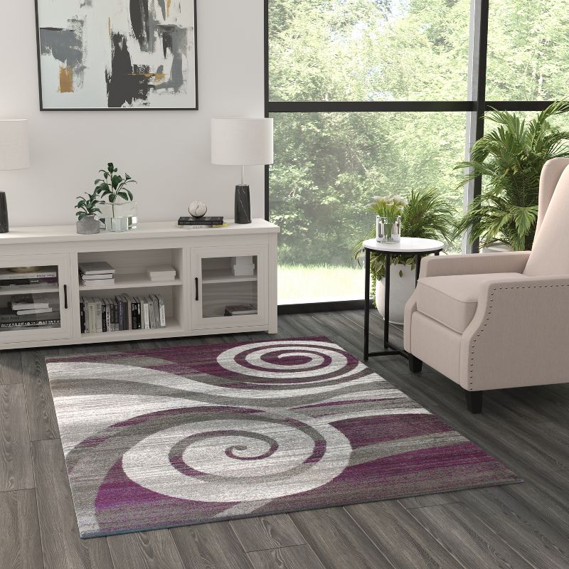 Masada Rugs Stephanie Collection Area Rug with Modern Contemporary Design 1103, 3 of 8