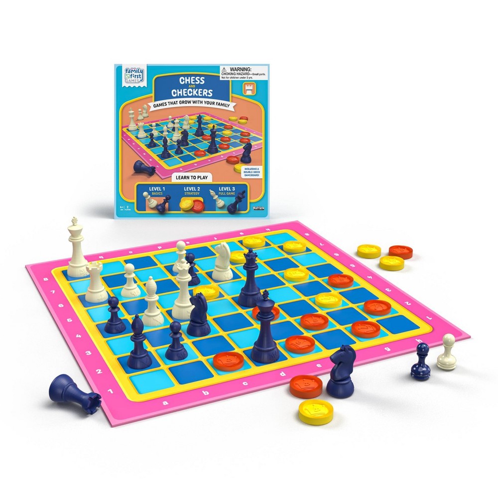 Family First Games Checkers & Chess Game