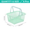 Unique Bargains Plastic Grocery Shopping Toy Organizing Mini Decorative Baskets 6.3" x 3.5" x 5.1" 6 Pcs - 2 of 4