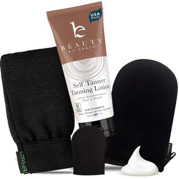 Beauty by Earth Self Tanner Lotion and Self Tanning Mitt - Fair to Medium, 7.5oz