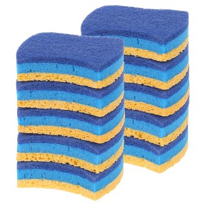 REGALWOVEN Non-Scratch Dual Sided Foam Durable Cleaning Sponge 3.9" x 2.8" x 1" - 1 of 4