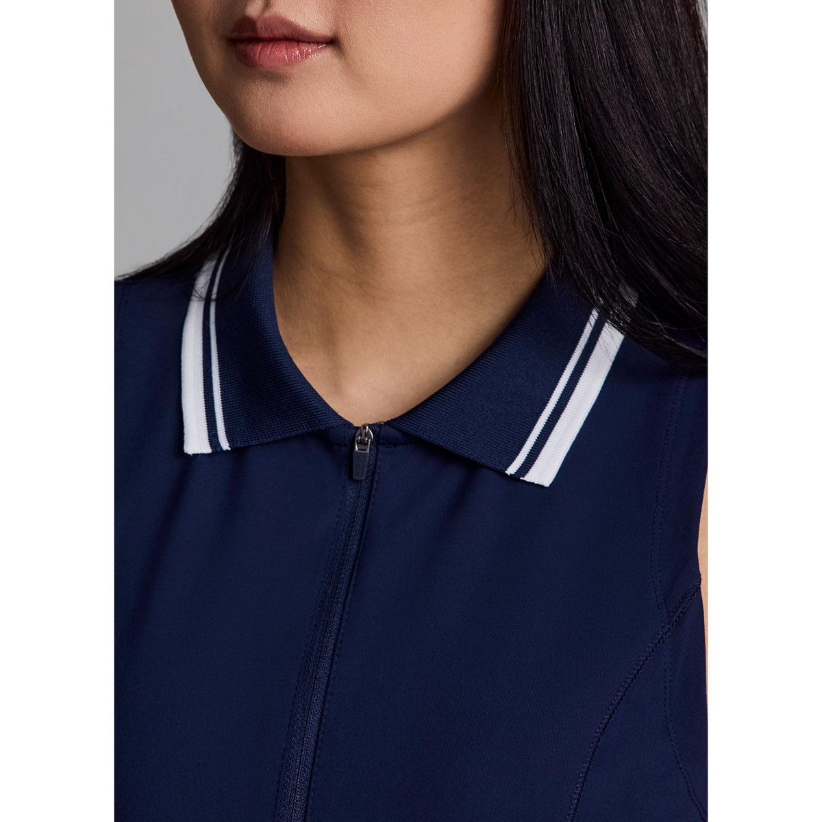 Женские платья RBX Active Tennis Dress with Pockets, Preppy Fashion Soft Jersey Knit 1/4 Zip Collared Tank Dress Tunic - Navy,M — фото 2