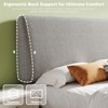 Pinmoco Queen Adjustable Headboard, 4.7" Upholstered Foam Headboard, Gray - 4 of 4