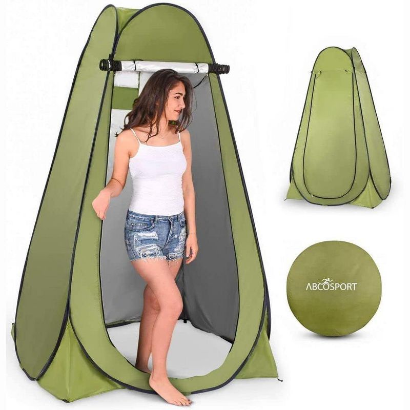 ABCO Pop Up Privacy Tent Instant Portable Outdoor Shower Tent, Camp Toilet, Changing Room, 1 of 4