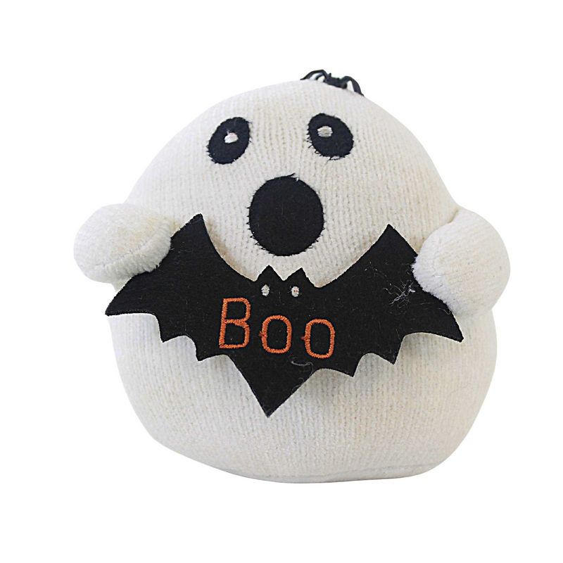 Ganz 5.25 In Knitted Ghost Weighted Halloween Plush Figurines, 1 of 4
