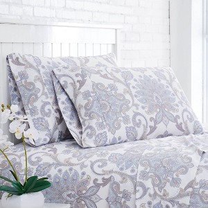 Southshore Fine Living Serenity Collection Set of 2 Pillowcases, 300 Thread-Count Cotton Sateen - 1 of 3