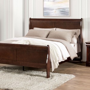 Sapphtopaz Modern Bed Frame with Headboard Sleigh Design Wood Platform Bed with Sturdy&Durable Frame for Bedroom,Box Spring Needed - 1 of 4