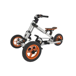Whisen Modular Go-Kart Kit Gift Kids, 20-in-1 Ride-On Toy & Balance Riding Bike with Stand Scooter and Building Kit Design - Orange - 1 of 4