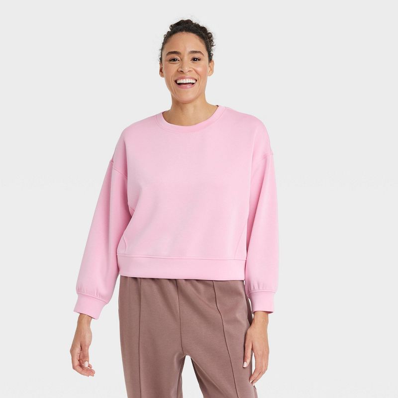 Women's Sandwash Crewneck Pullover - All In Motion™, 4 of 14
