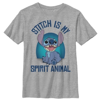 Boy's Lilo & Stitch My Spirit Animal Stitch T-shirt : Target