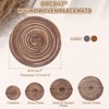 Unique Bargains Woven Braided Washable Decorative Round Placemat 8 Pcs - 2 of 4