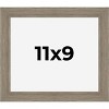 PosterPalooza | 11x9 Wide Barnwood Picture Frame, UV Acrylic, 6 Finishes - Grey, Brown, White, and Black - 2 of 4