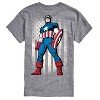 Men's - Marvel - Captain America Retro Distressed Flag Short Sleeve Graphic T-Shirt - 2 of 4