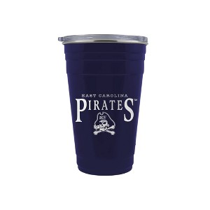 NCAA East Carolina Pirates Tailgater Tumbler - 22oz: Stainless Steel, Acrylic Lid - 1 of 2
