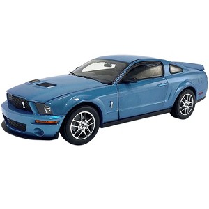 2007 Ford Shelby GT500 Windveil Blue Metallic "Shelby Collectibles" Series 1/18 Diecast Model Car by ACME - 1 of 4