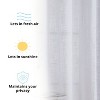 HLC.ME Madison Faux Linen Textured Thicker Sheers Privacy Light Filtering Window Grommet Curtains Drapery Panels, Set of 2 - 4 of 4