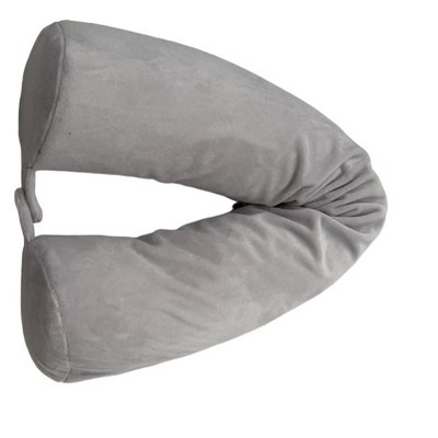 Snuggle Velvet Twist Memory Foam Travel Neck Pillow